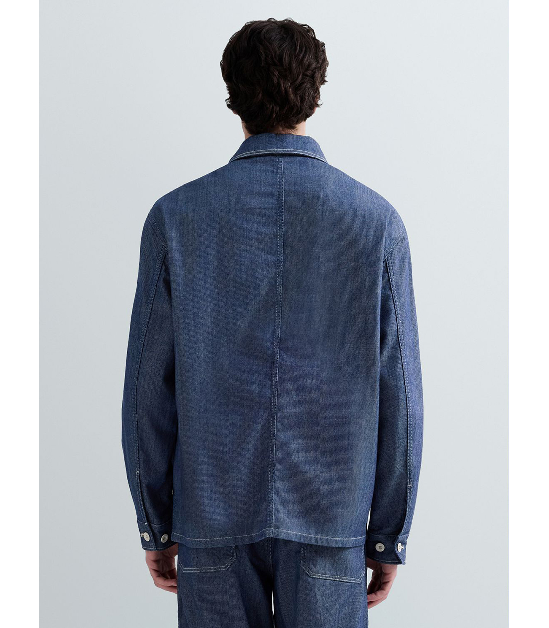 ライトデニムカバーオール（セットアップ） 詳細画像 ダークブルー 3